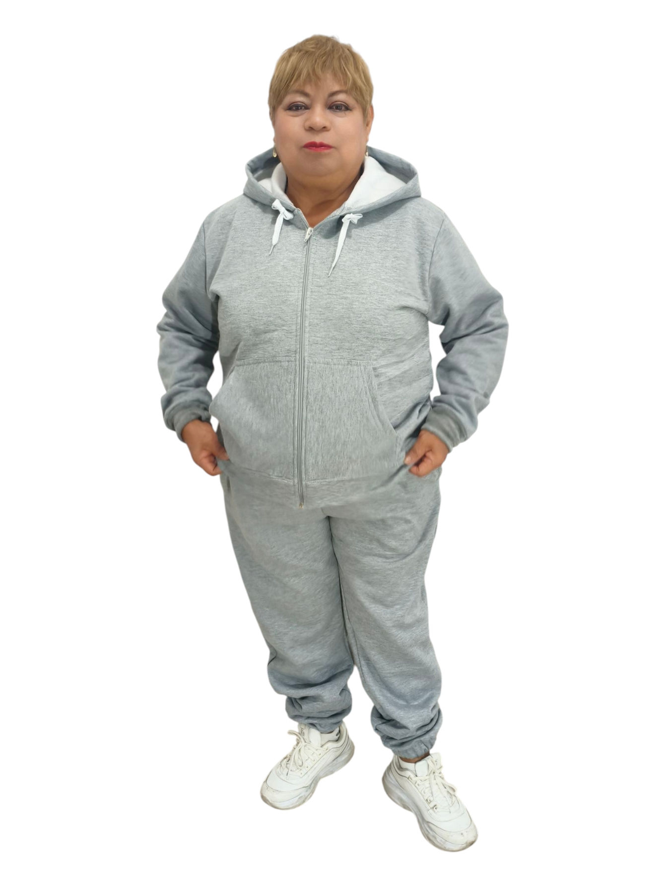 Conjunto Pants con sudadera gris