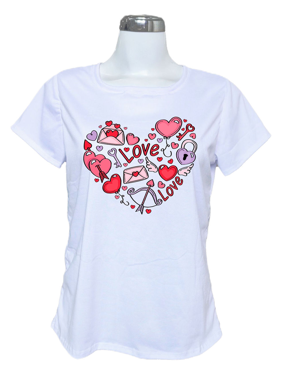 Miniatura: Playera Corazones LOVE