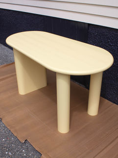 Butter yellow desk furniture