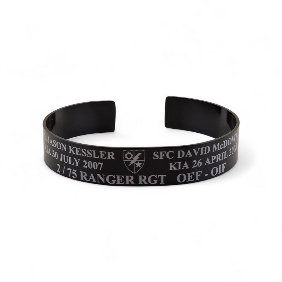 Thumbnail: Personalized-Military-Memorial-Bracelet