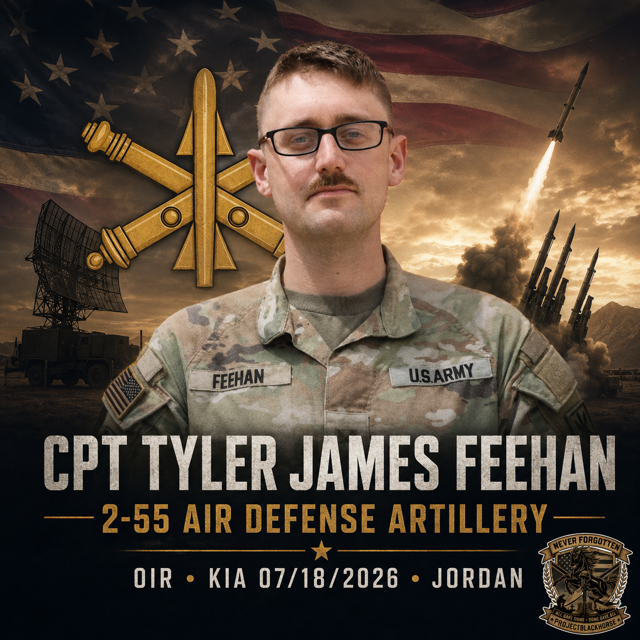 CPT Tyler James Feehan Memorial Bracelet
