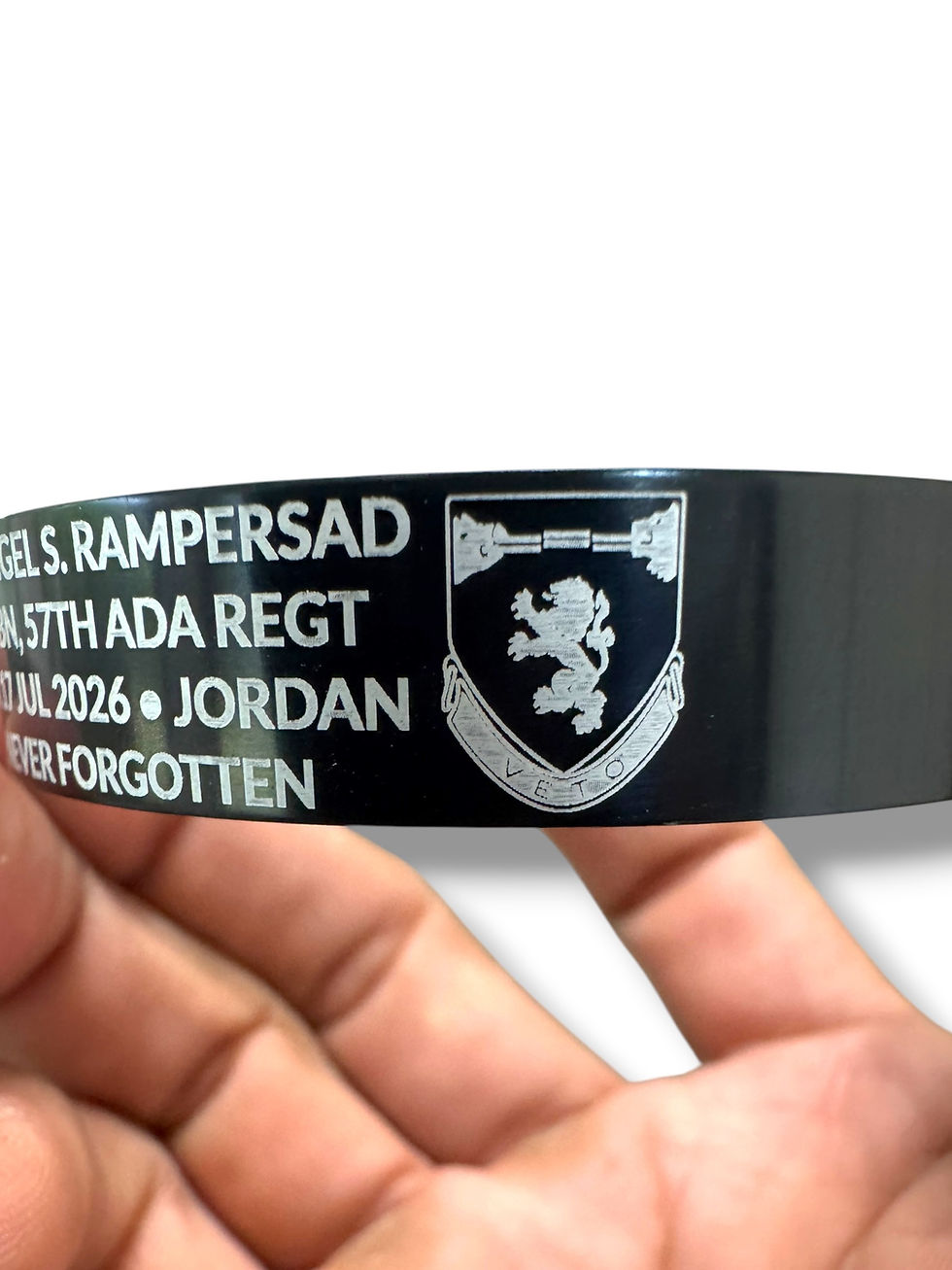 Thumbnail: Sgt. Angel S. Rampersad U.S. Army memorial bracelet tribute graphic
