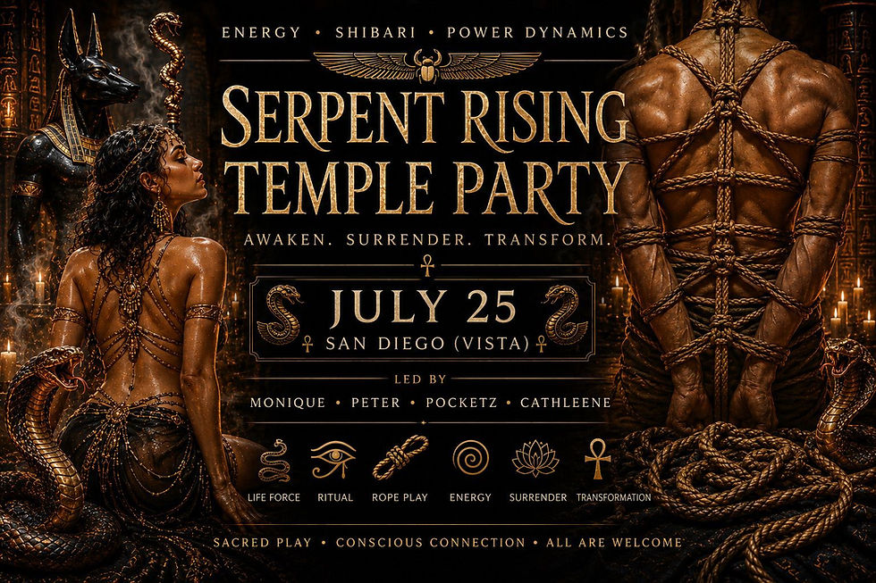 San Diego Serpent Rising Temple Party with Monique, Peter, Cathleene, and Pocketz