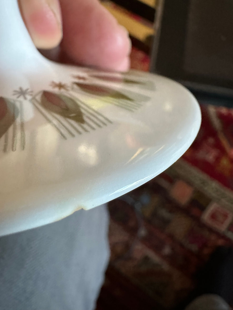 Miniatyrbilde: Sukkerskål med lokk. Figgjo. Modell: Mecce.