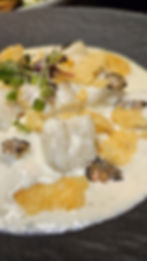 Black Carpaccio Truffle Gnocchi