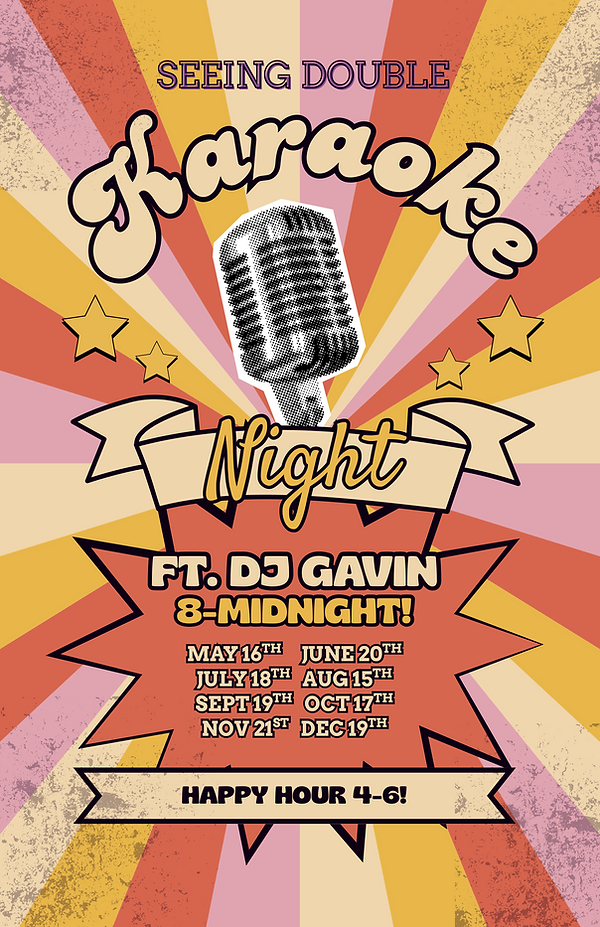Yellow And Pink Retro Fun Night Party Karaoke Invitation.png
