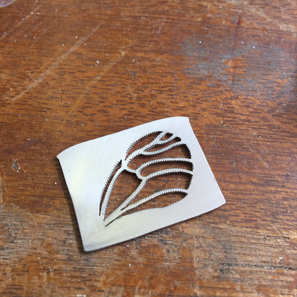 シルバーペンダント　エゾシロチョウ