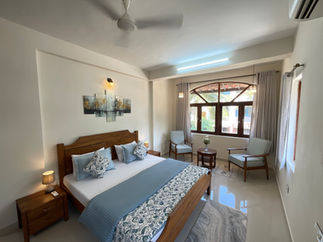 Goa vacation rental showcasing bright interiors and tasteful decor