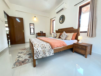 Goa vacation rental showcasing bright interiors and tasteful decor