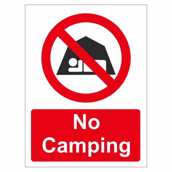 No camping