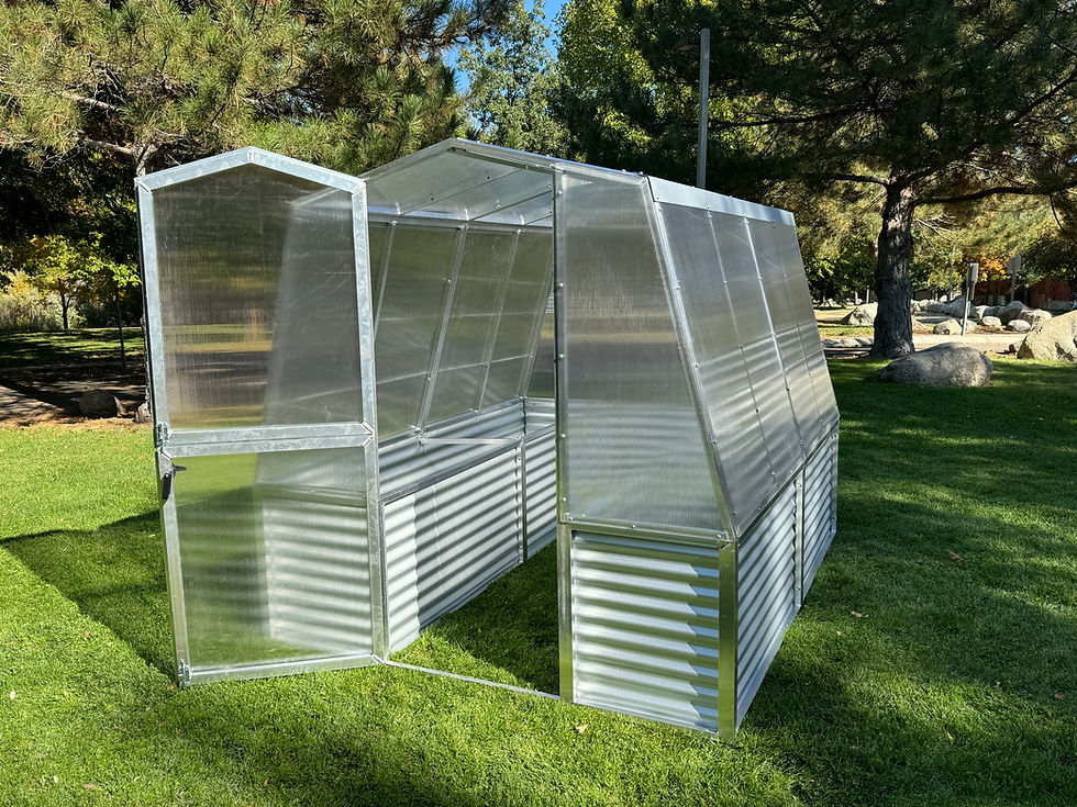Thumbnail: 6'6" Wide Barn Style Modular Greenhouse
