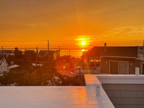 Harvey Cedars in Long Beach Island at dusk.