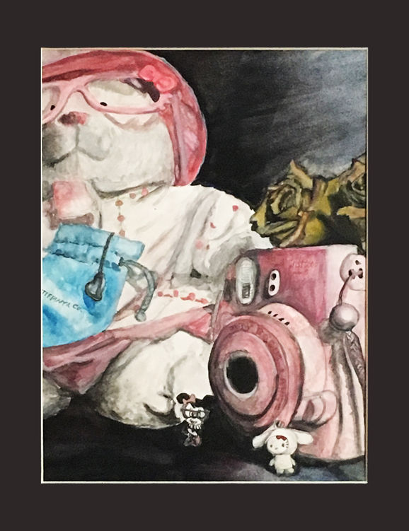 Painting - Teddy Bear Still Life