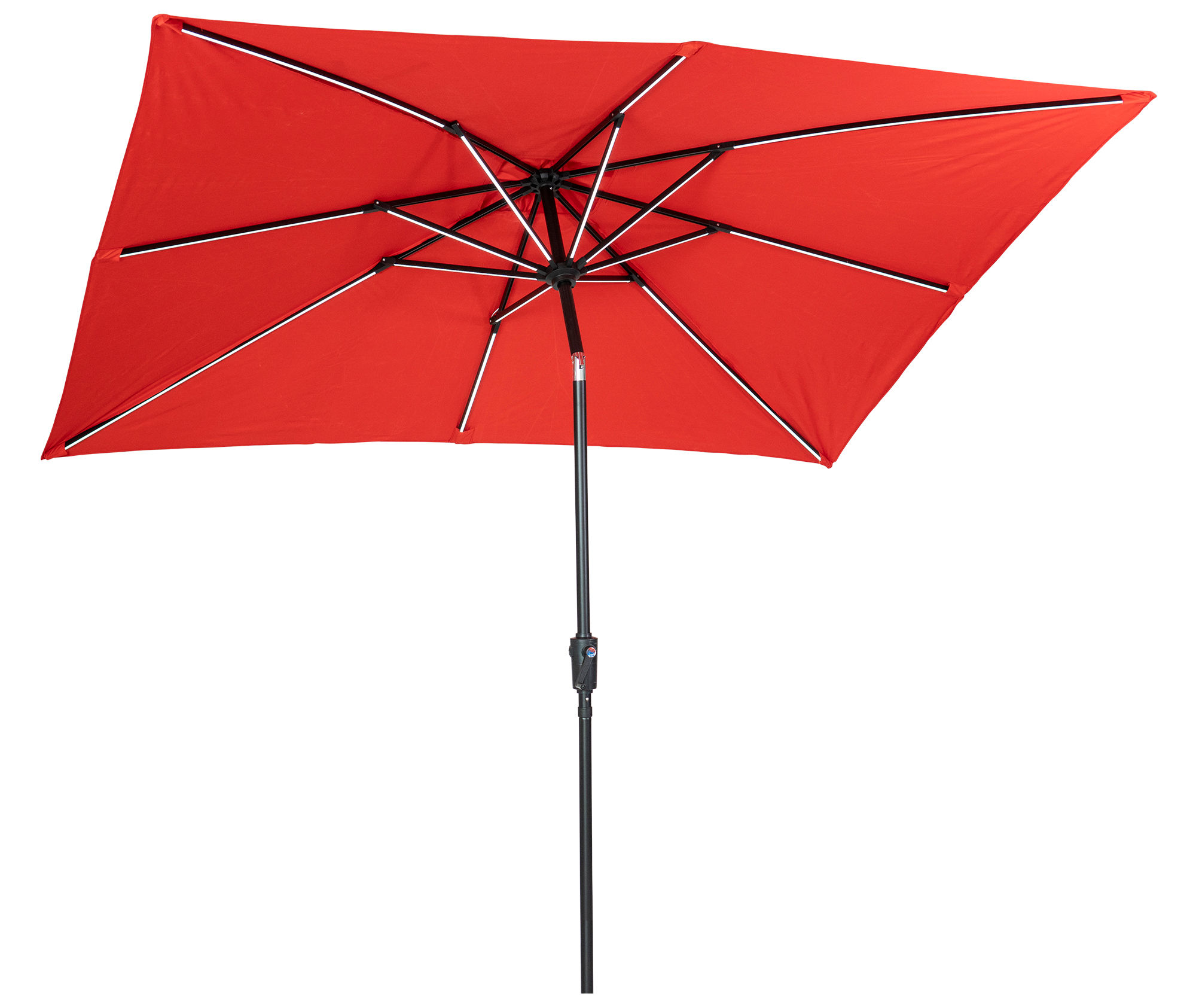 Sun-Ray 9'x7' Rectangular Next Gen Solar Lighted Umbrella