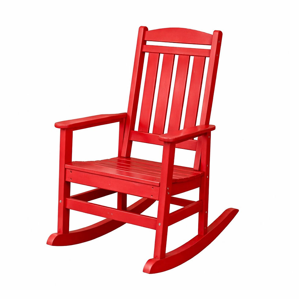 Thumbnail: Traditional Resin Wood Rocking Chair
