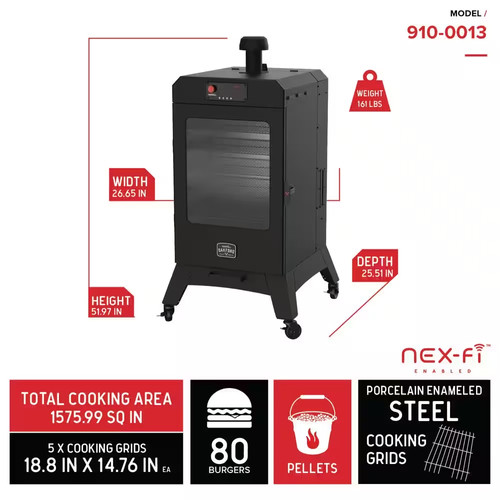 Nexgrill Oakford 1400 Vertical Pellet Smoker Think Patio