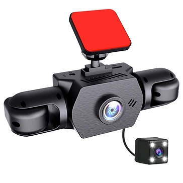Four-Camera Vehicle Driving Recorder with 360-Degree View
