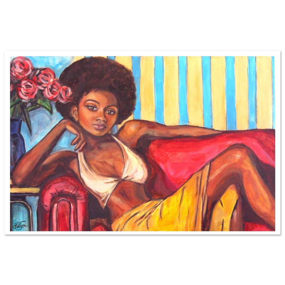 The Red Sofa - Fine Art Poster 18x12 or 36x24