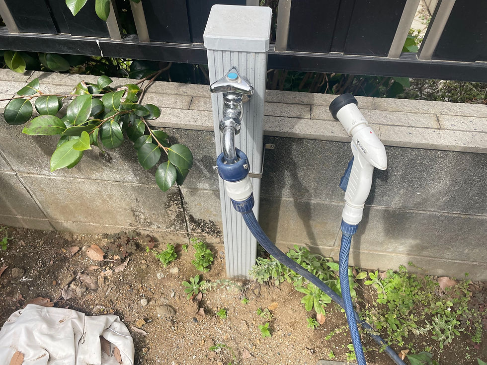さいたま市給湯器交換業者がお庭の蛇口を作ってみた！