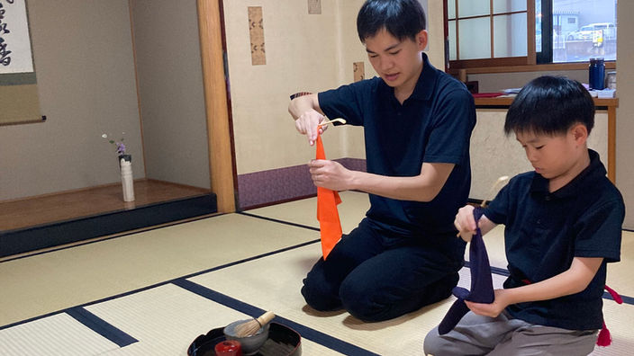 春日井市 茶道教室 パパの茶道体験