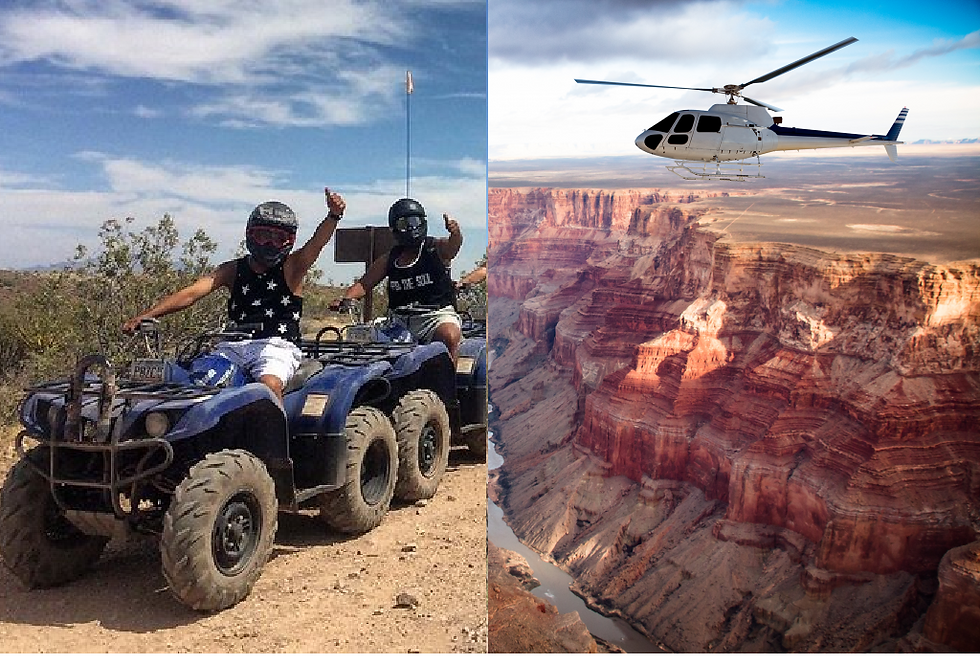 Grand Canyon Heli + ATV Tour by LVOA $500 each, Dep = $150, Bal = $350
