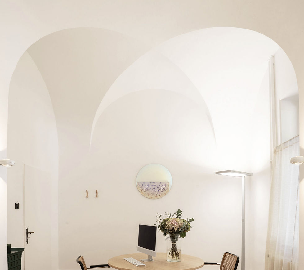 Zimmer mit Gewölbe im Denkmal