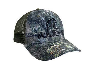 Custom Camo Trucker Hats for Huna Camo and Phillips Contracting. 