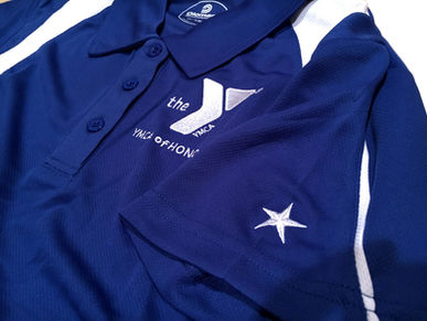 Quick-Dry Star Polos for the YMCA.