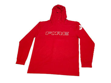 Custom Lightweight Quick-Dry Hoodies for State of Hawaii Airport Fire Department.