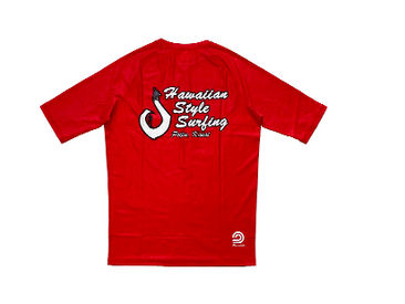 Custom Rash Guards for Hawaiian Style Surfing.