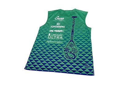 Custom Quick-Dry Tops for Palm Beach Outrigger Canoe Club.