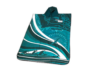 Custom Microfiber Suede Ponchos for Alapa Hoe Canoe Club.