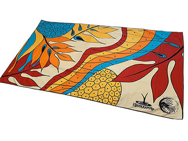 Custom Microfiber Suede Towels for University of Hawaii Maui College. 