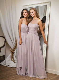 mauve bridesmaid dresses