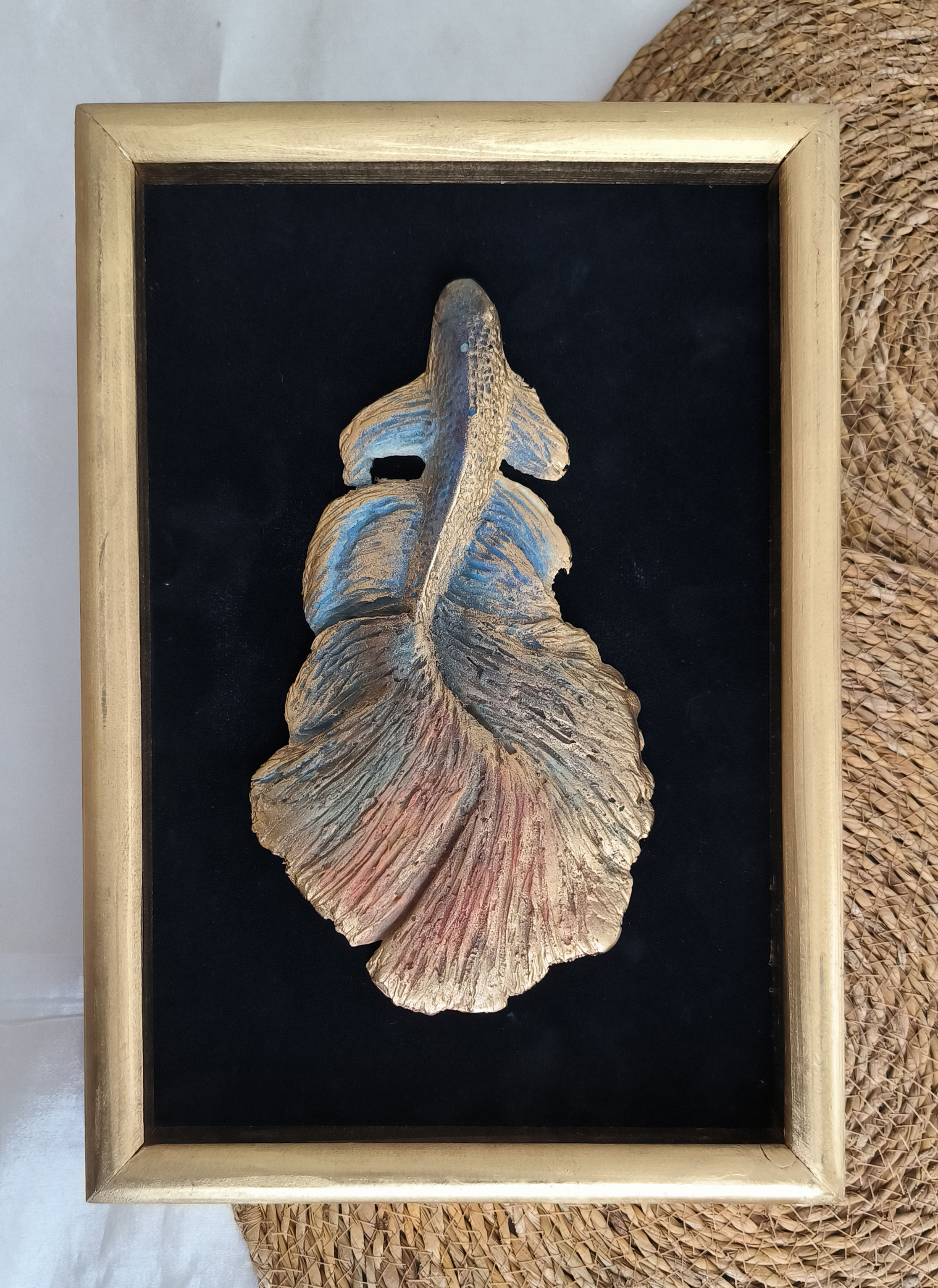 Beta Balık Rölyef Renkli