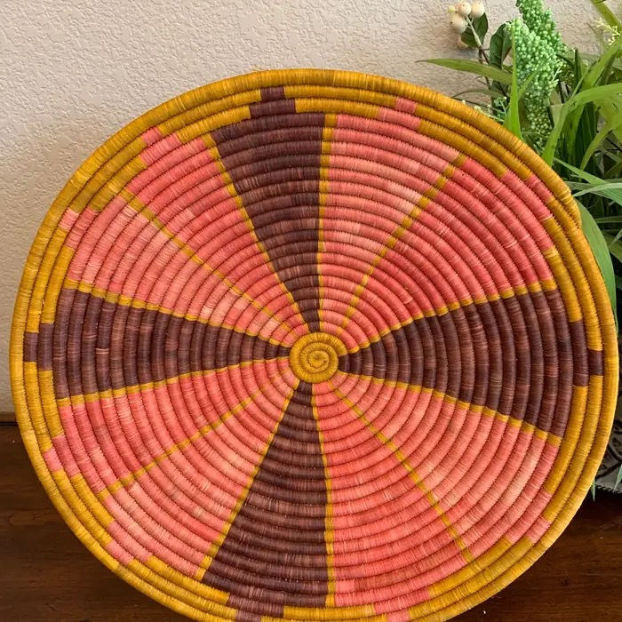Thumbnail: Handwoven Sisal & Raffia Basket