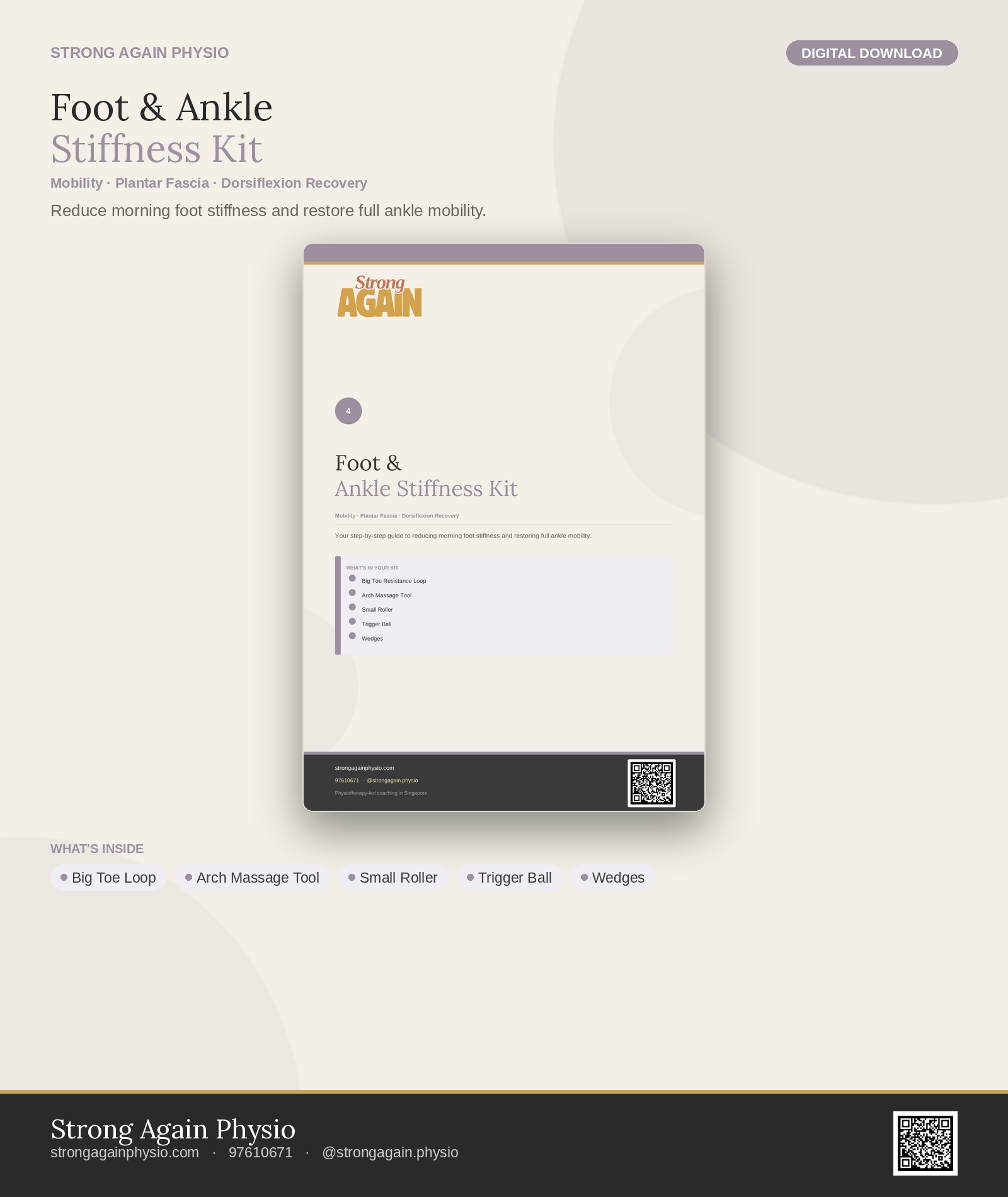 Foot & Ankle Stiffness Kit Guide