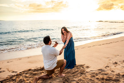 surprise proposal maui, Hawaii
