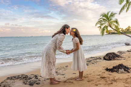 Wailea-Makena fun sunset family photographer