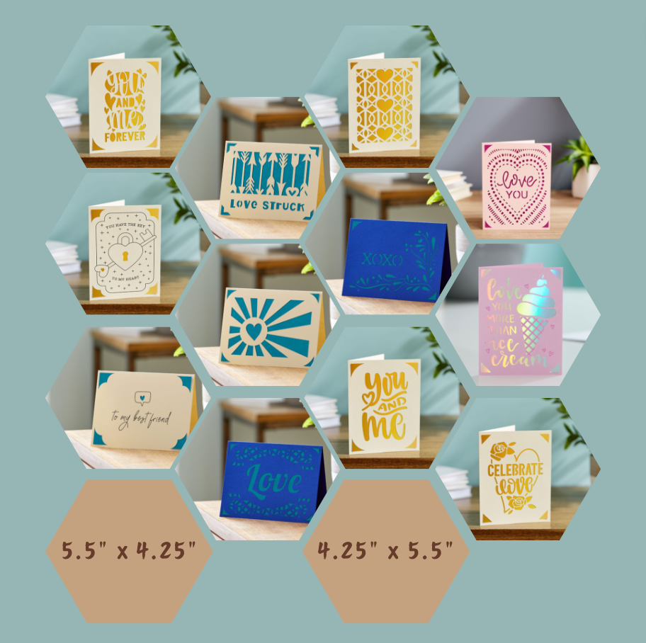 Thumbnail: assorted valentine's day cards.