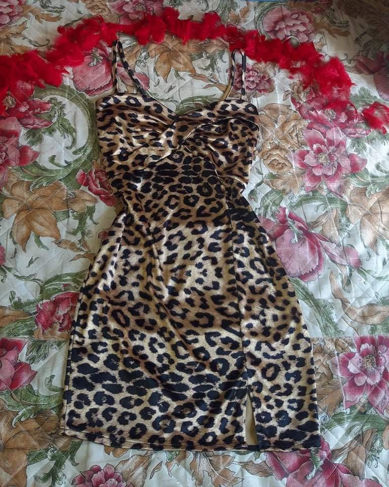 Thumbnail: Night Dress with Animal Print