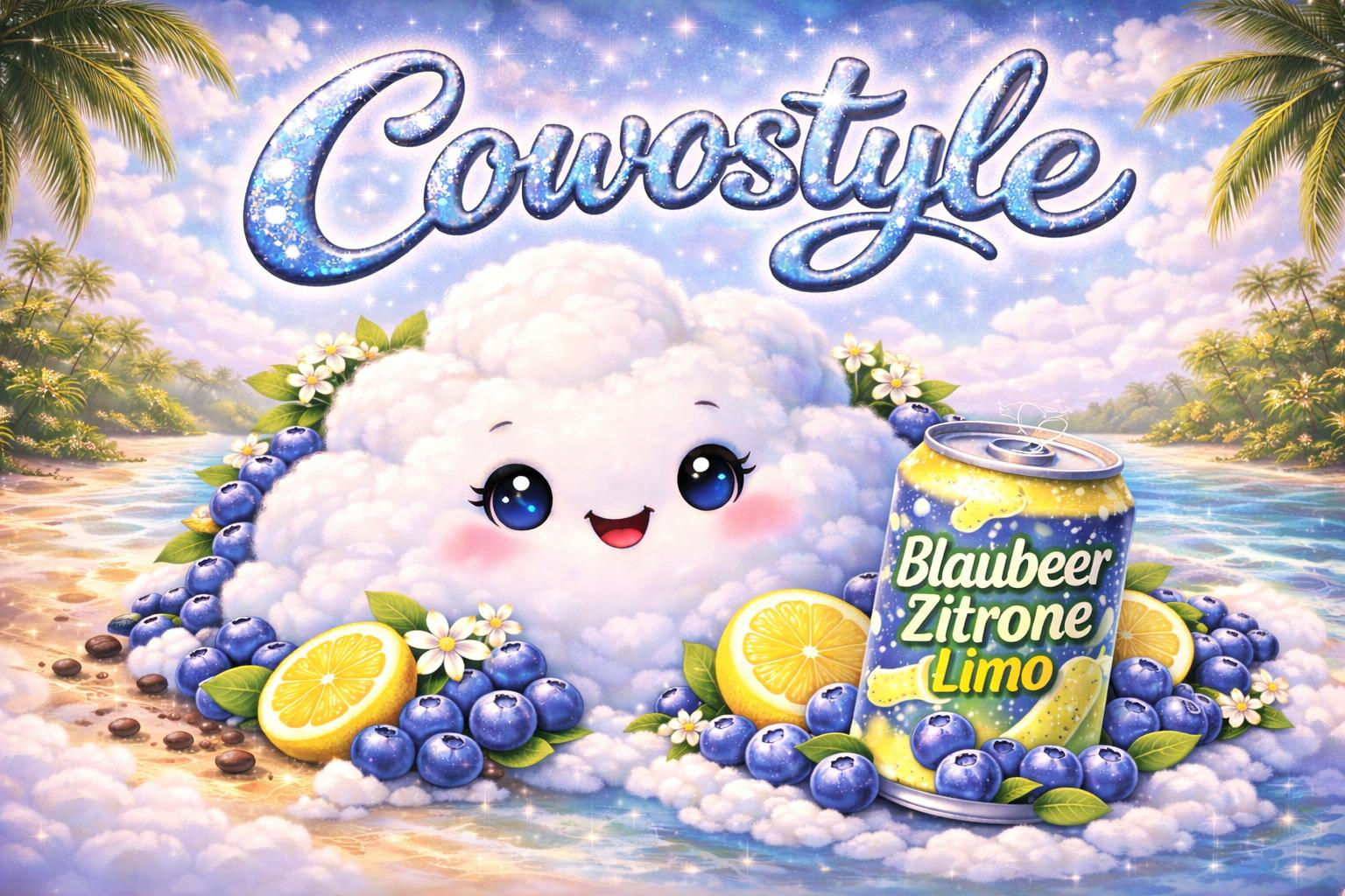 Cowostyle Blaubeer-Zitronen Limo