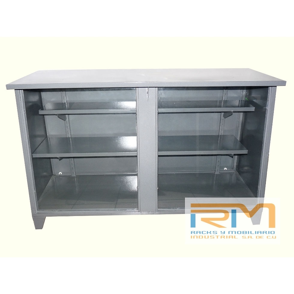 Mostrador Exhibidor Metálico 150x55x95
