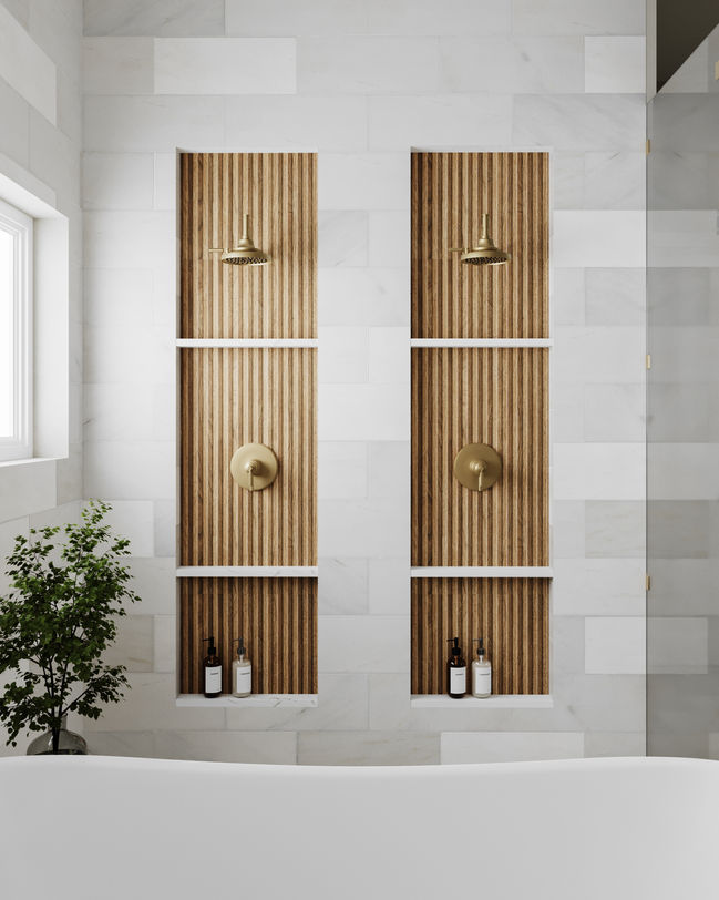 His and Her shower heads
