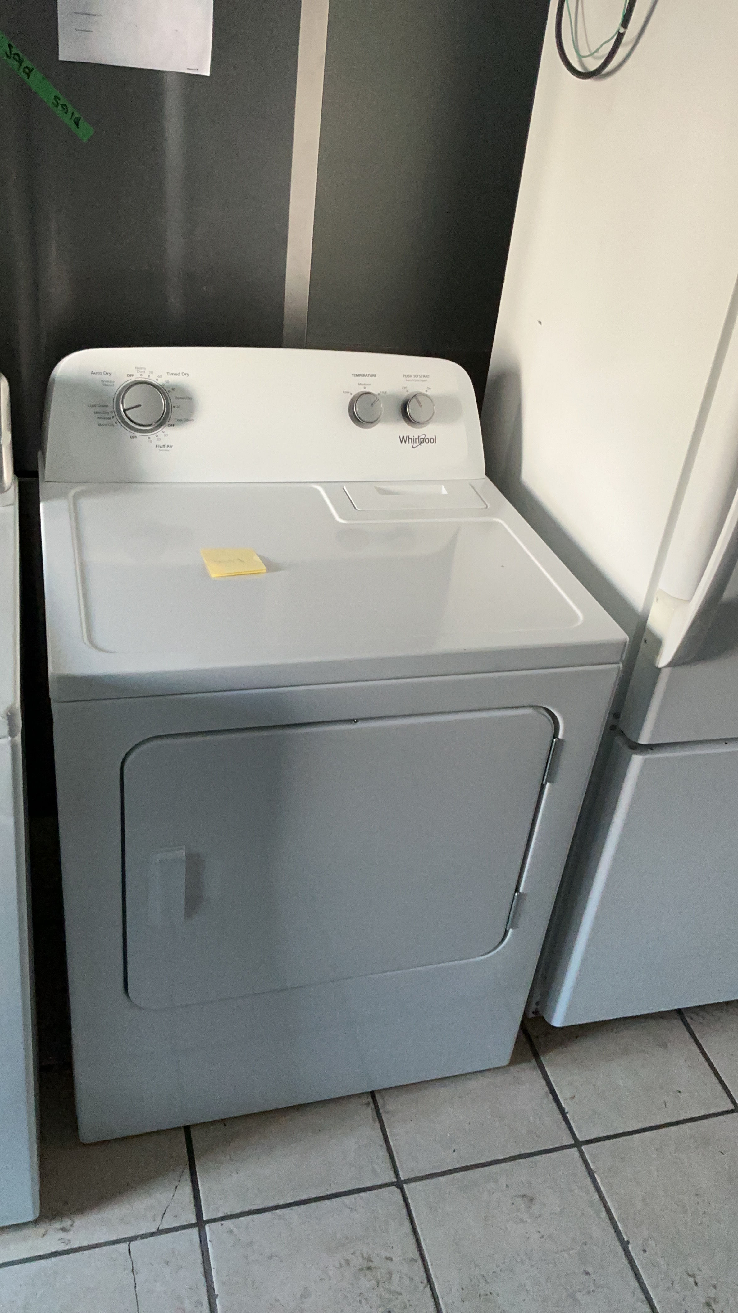 Used 30 inch whirlpool basic white dryer 