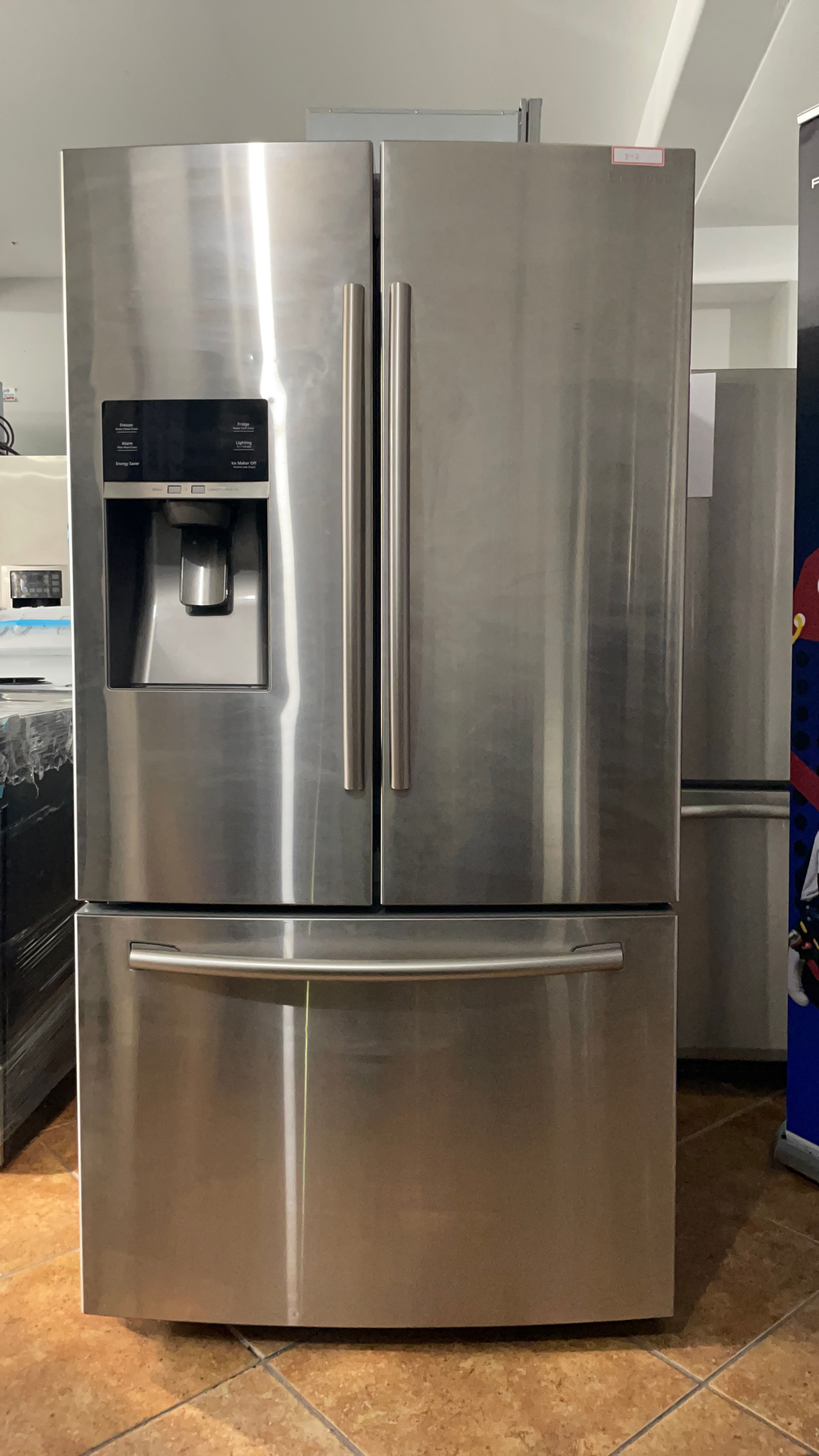Used 36 inch Samsung stainless steel fridge French door model