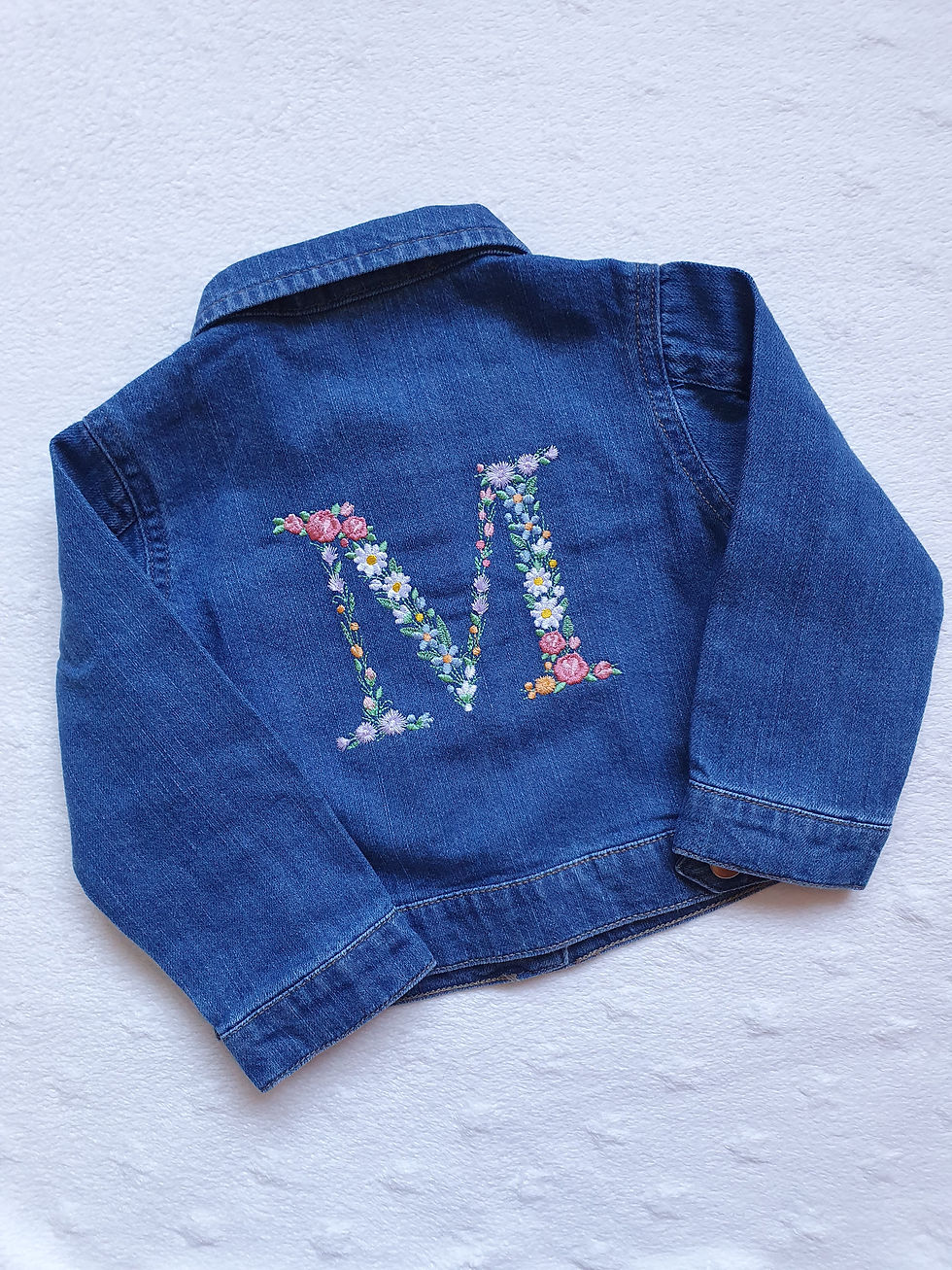 Thumbnail: Floral Organic Denim Jacket