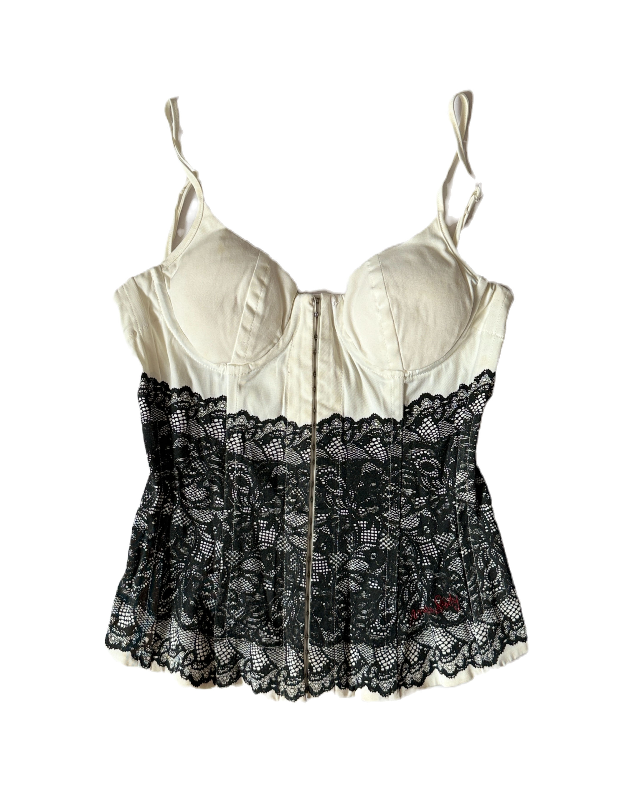 Miss Sixty Lace Print Corset Top