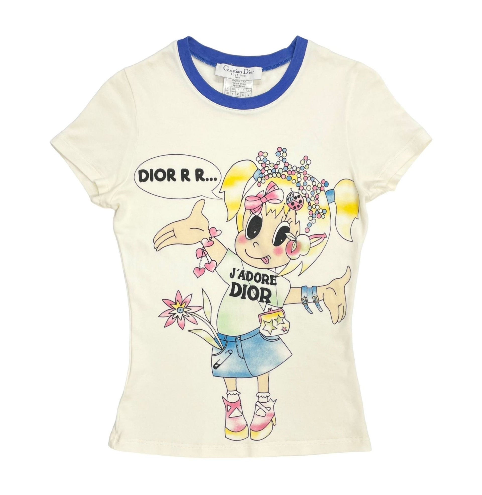 Dior Cartoon Logo T-Shirt