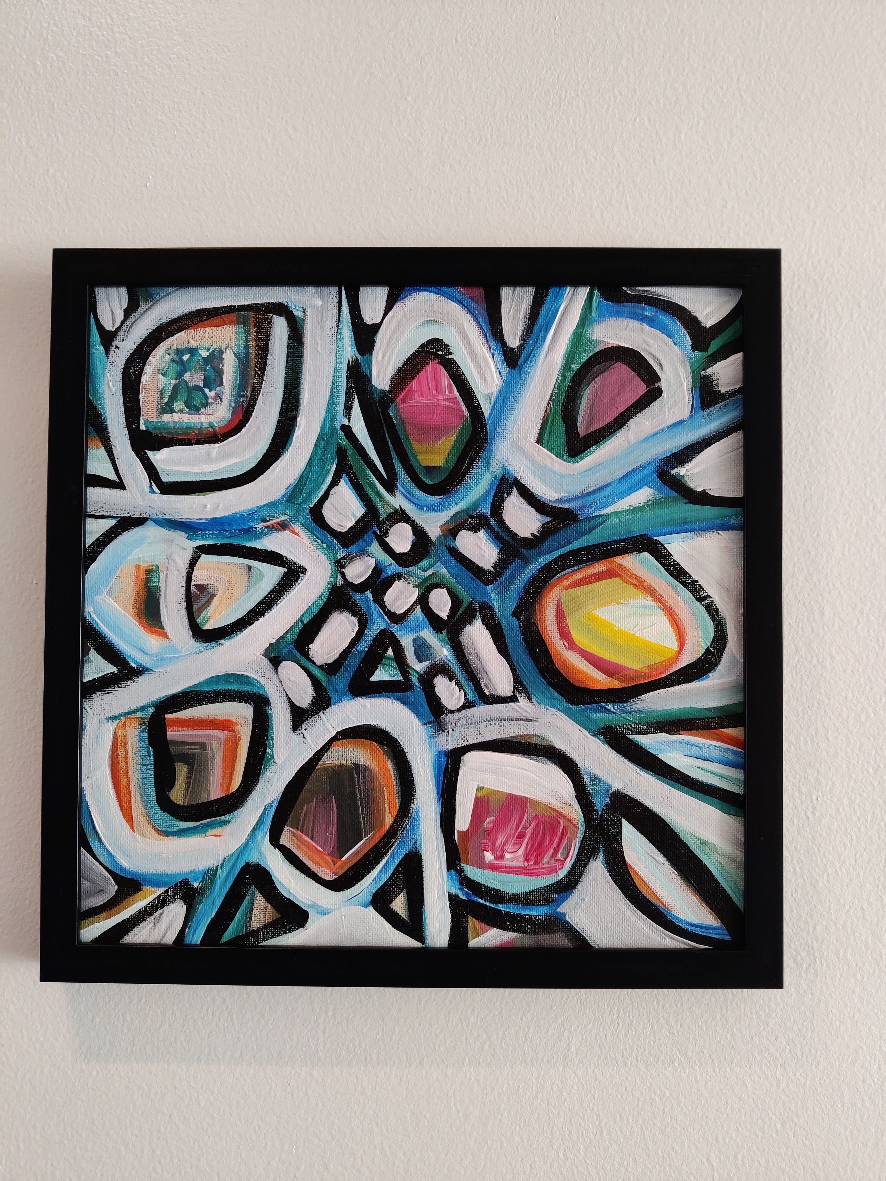 Rooted in air II, acrylics on canvas